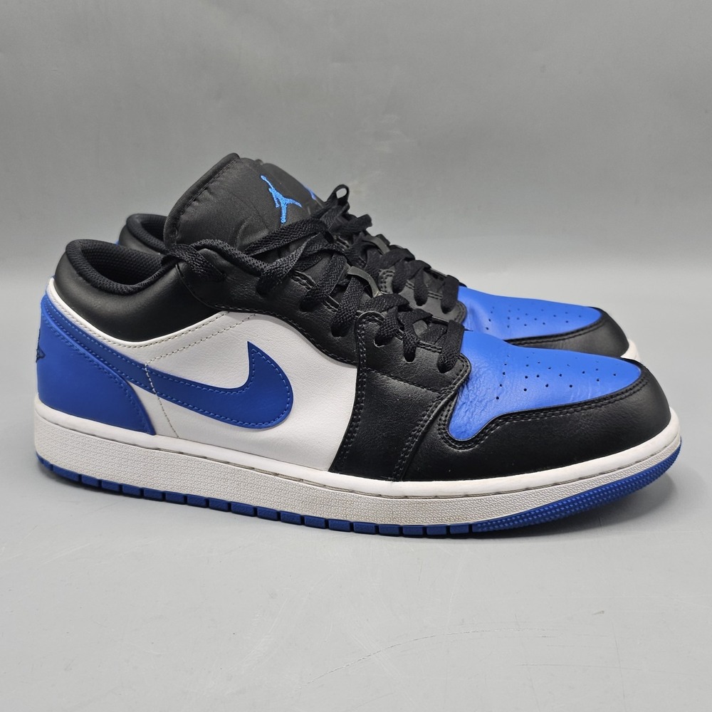 Nike Air Jordan 1 Low Alternate Royal Toe Mens Size 12 Shoes Sneakers 553558-140